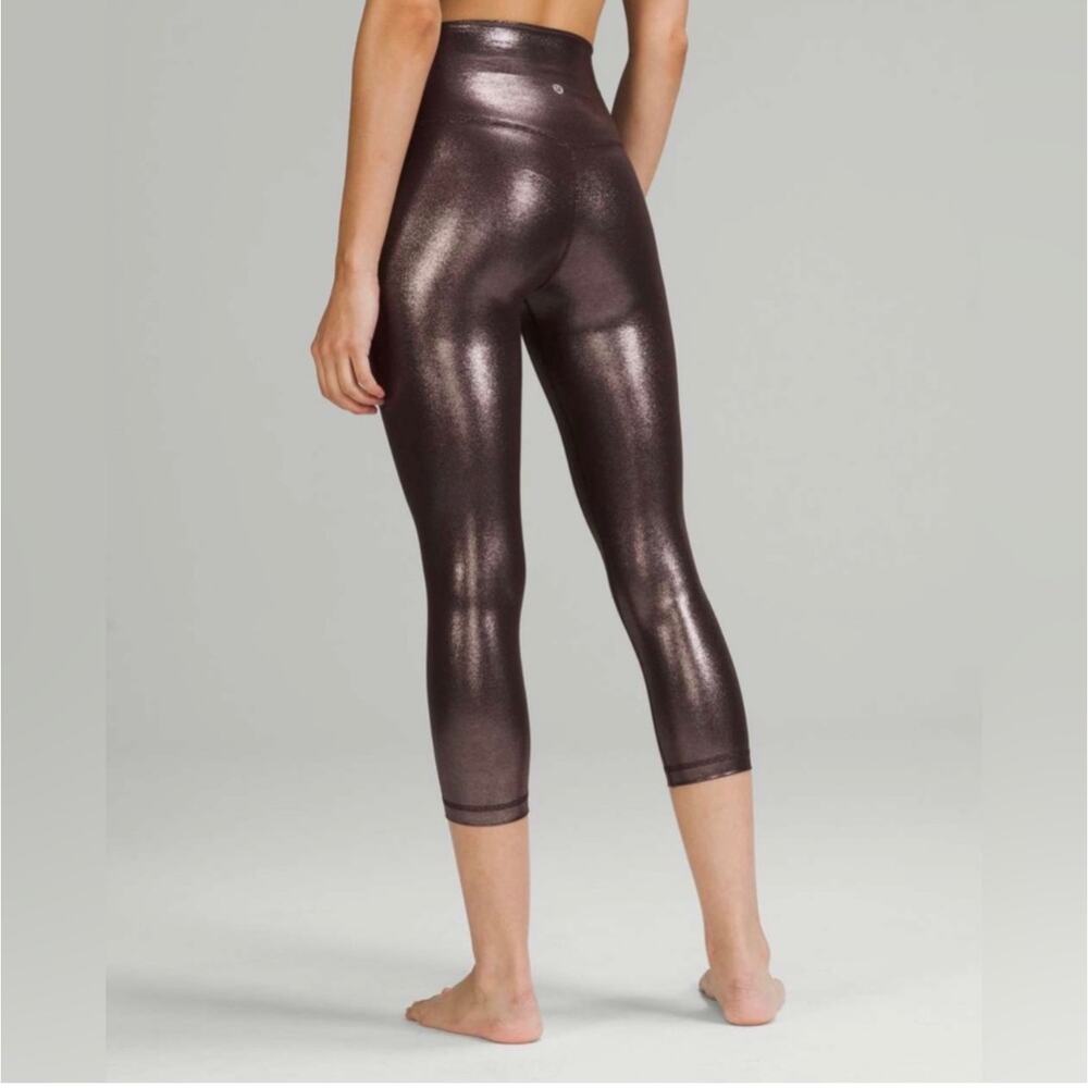 Lululemon Align HR Crop 21" Radiate Foil French Press - 14